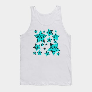 Modern Polka Dots - Blue Skies Tank Top